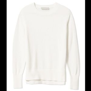 NWOT Everlane Ivory Lightweight Knit Sweater